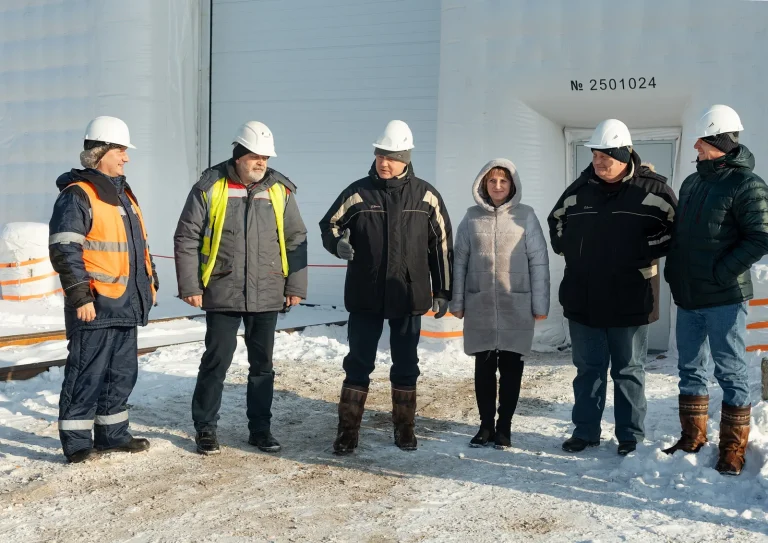 На разрезе «Ерковецкий» введён в эксплуатацию современный пневмокаркасный ангар для технического обслуживания тепловозов